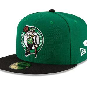 NBA: Boston Celtics New Era Official Team Color 2Tone 59FIFTY Hat - green/black